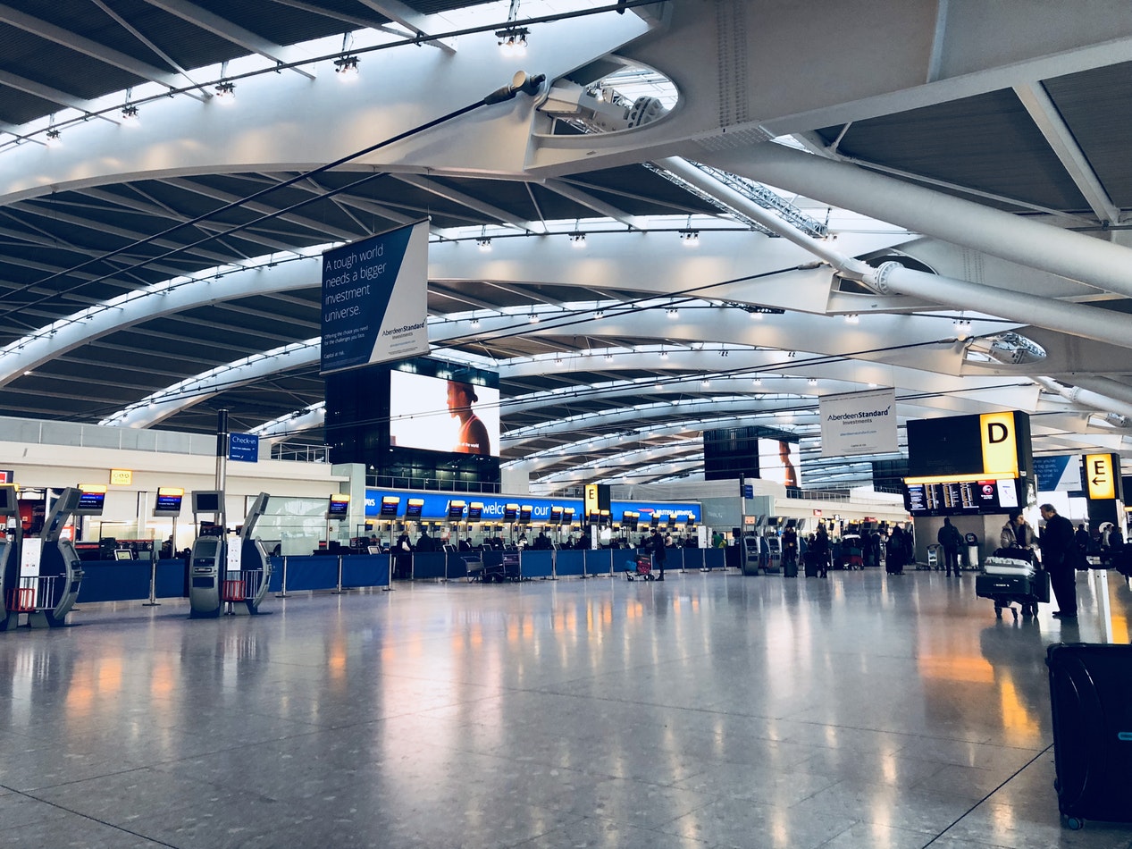 inside airport